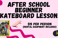 Image for event: Beginner Skateboard Lessons
