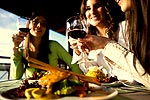 Enjoying Auckland wine on a Fine Wine and Food Tour